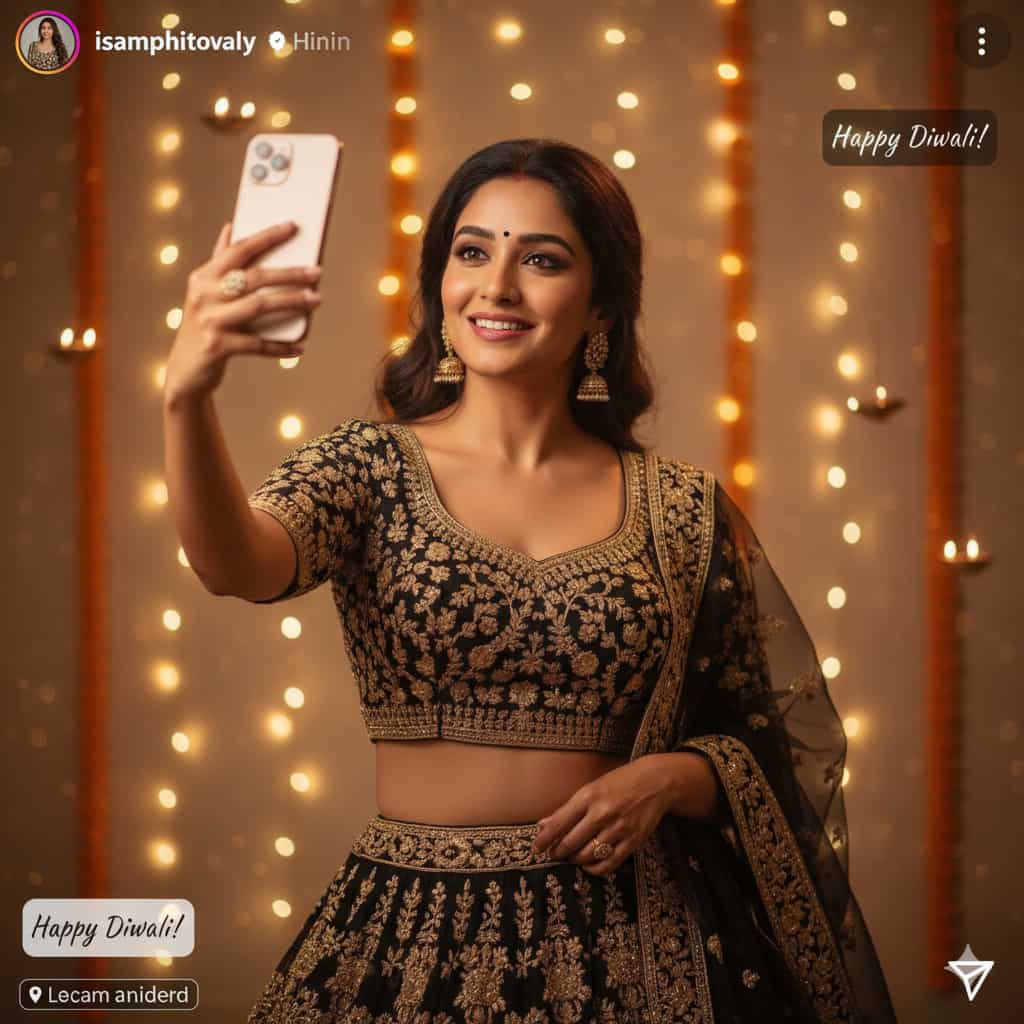 Modern Festive Selfie